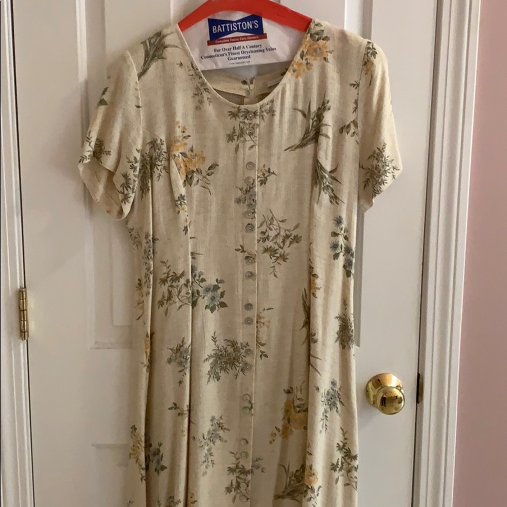 Weathervane full-length printed dress